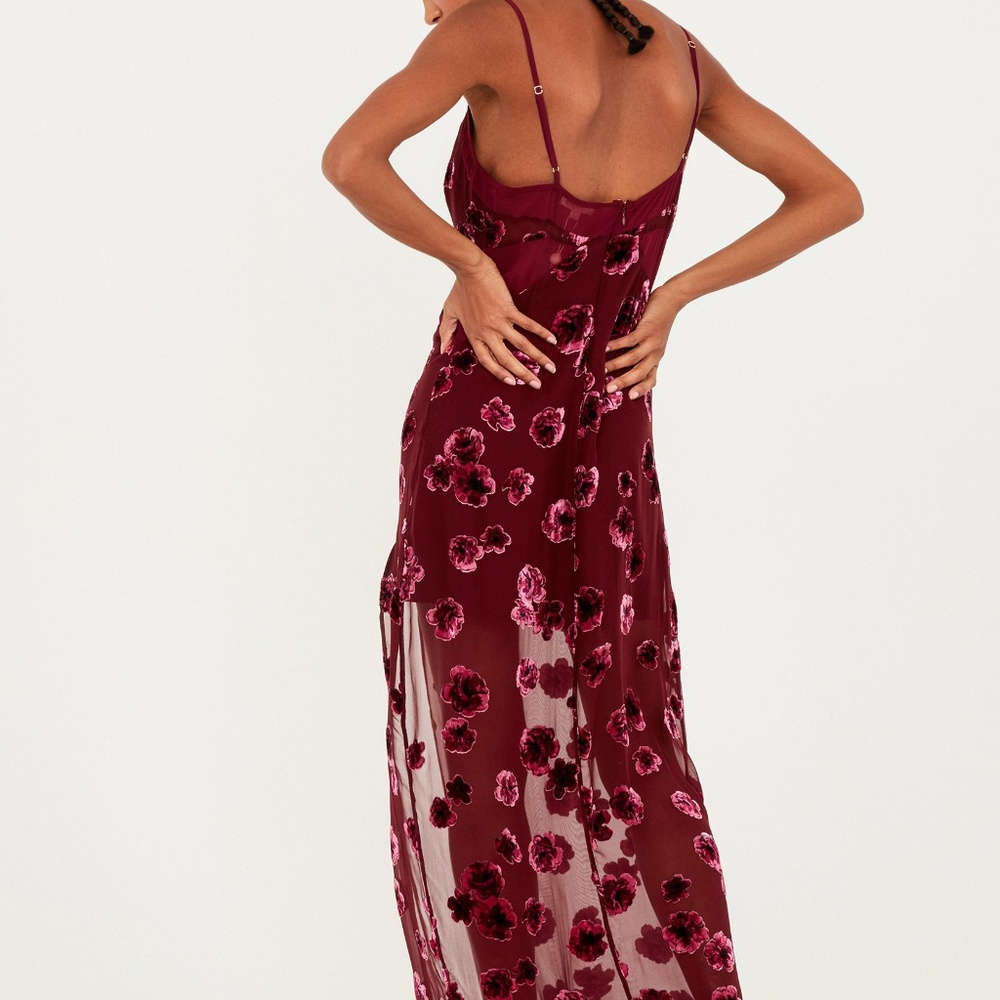 Sophie Velvet Floral Maxi Dress
